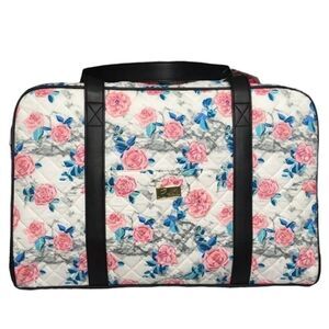 NWT BETSEY JOHNSON FLORAL QUILTED WEEKENDER BAG COTTAGECORE TRAVEL VACATION‎